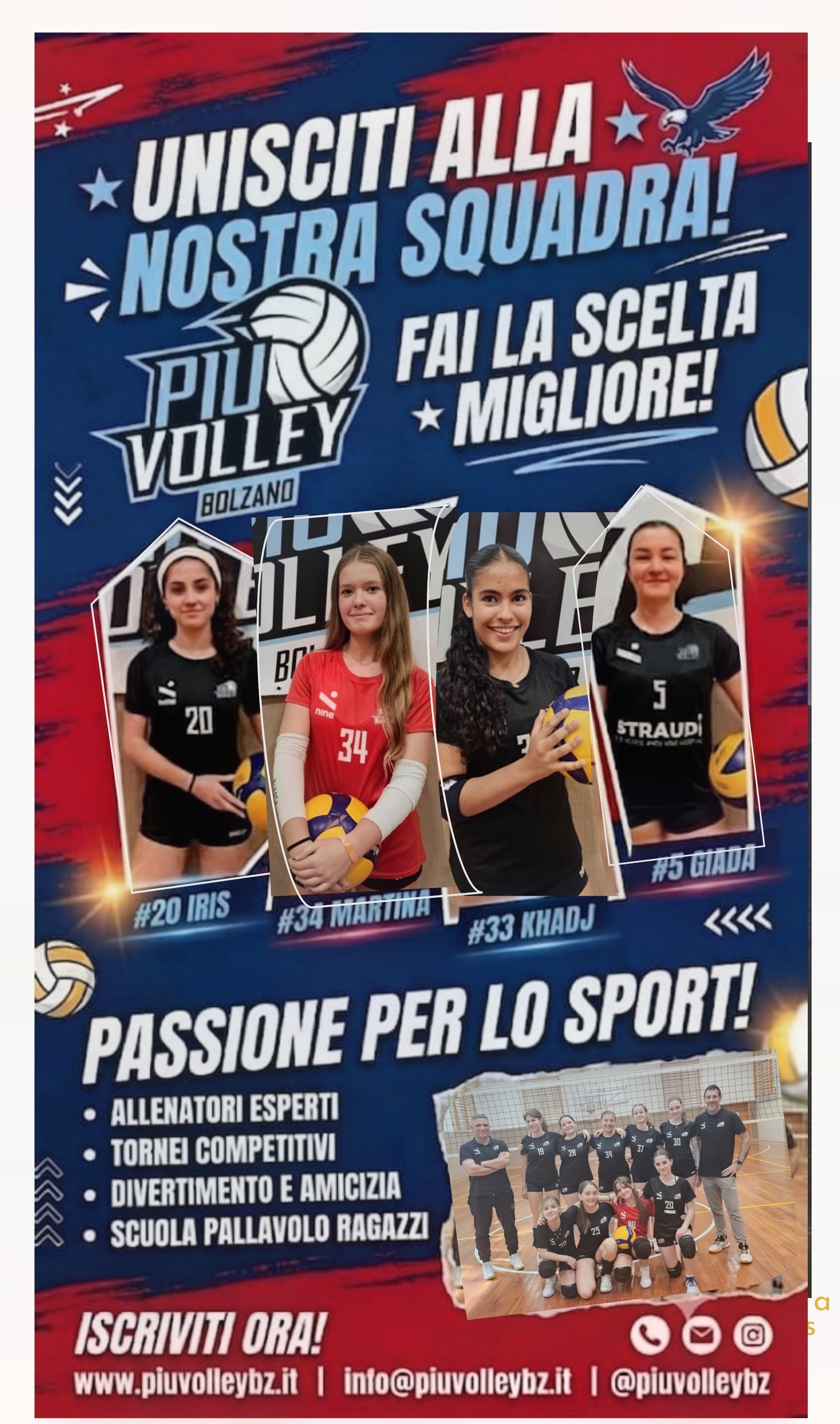 Volantino Volley Adventure di Più Volley Bolzano